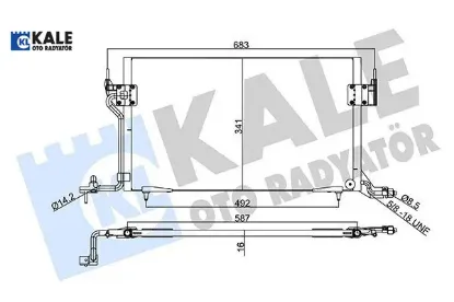 KLİMA RADYATÖRÜ 306 II-PARTNER-XSARA 1.4-1.6-1.8İ resmi
