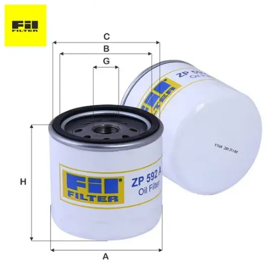 YAĞ FİLTRESİ  TRANSIT 2.5D-FIESTA IV-FOCUS 1.8TDCI resmi