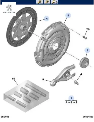 DEBRİYAJ KİTİ DV5RC 1.5 RİFTER 308 (T9) resmi