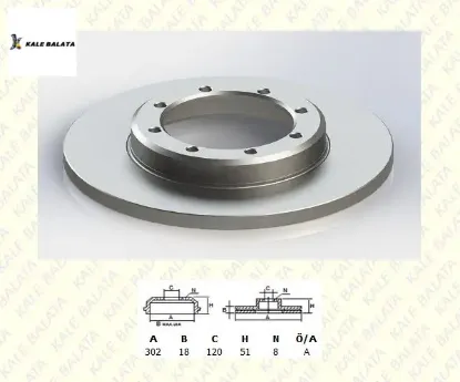 ARKA FREN DİSK AYNASI 302mm MASTER III 2.3DCI 10-. resmi