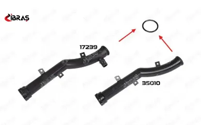DEVİRDAİM BORU CONTASI  207-208-2008-308-3008-508-5008-PARTNER TEPE-C3-C4-DS3-DS4-MINI COOPER 1.4/16 resmi