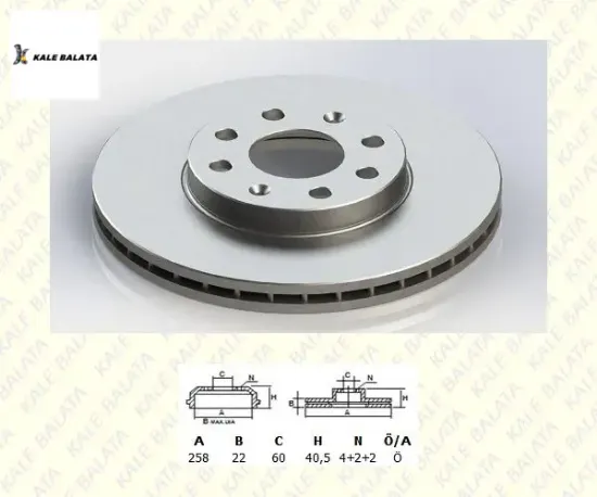 FREN DİSK AYNASI ÖN     CORSA D/E-G.PUNTO  1.2/1.3/1.4   2007-> resmi