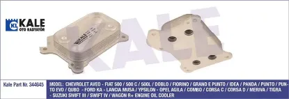 YAĞ SOĞUTUCUSU  CORSA C-COMBO-FIORINO-DOBLO-500  Z13DT/DTJ  04-> resmi
