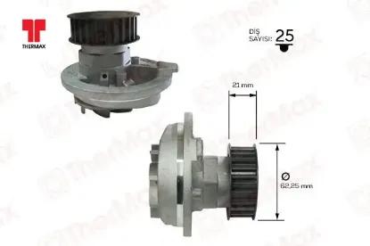 DEVİRDAİM POMPASI  ASTRA F/VECTRA A  1.6/1.8/2.0  C18NZ/C20NE   89-03 resmi