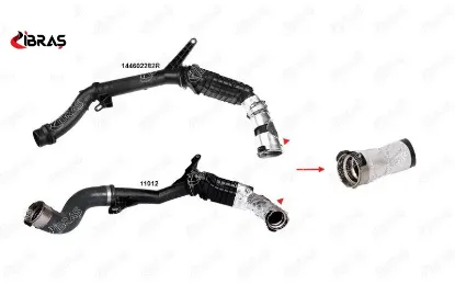 TURBO HORTUMU PLASTİK BORU HARİÇ DUSTER CLIO III LOGAN II SANDERO II 1.5DCI 10-18 resmi