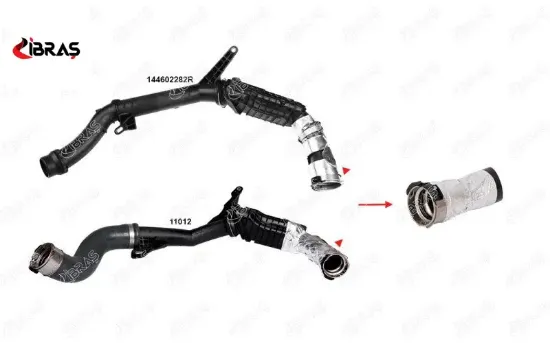 TURBO HORTUMU PLASTİK BORU HARİÇ DUSTER CLIO III LOGAN II SANDERO II 1.5DCI 10-18 resmi
