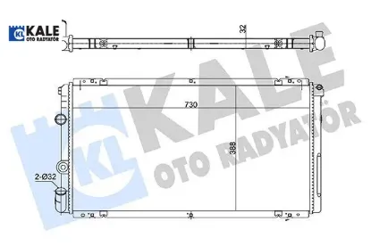 RADYATÖR SU MASTER II MOVANO INTERSTAR 1.9/2.5DCI-DTI 2.8DTI 98=> (MT) (AC/NAC) [BRAZING resmi