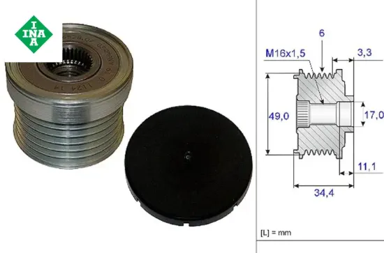 ALTERNATOR RULMANI BMW E81 resmi