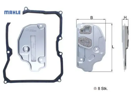 OTOMATİK ŞANZUMAN FİLTRESİ GOLF 03>08 JETTA 06>10 POLO 06>09 TOURAN 03>07 A3 03>12 resmi