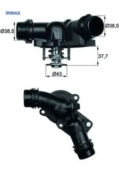 TERMOSTAT BMW M52 M54 E36 E38 E39 E46 E60 E65 E83 E53 Z3 Z4 E85 resmi