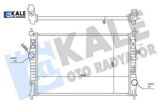 RADYATÖR SU  308-3008-508-5008-EXPERT IV-C4-C5-SPACETOURER resmi