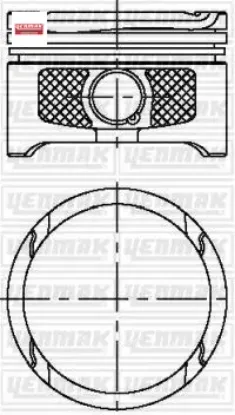 MOTOR PİSTON+SEGMAN 0.50 GOLF IV-BORA-TOLEDO II-LEON 1.6 16V 00>06 resmi