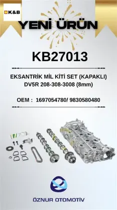 EKSANTRİK MİL KİTİ SET (KAPAK DAHİL)DV5R 208-308-3008 (8mm) resmi