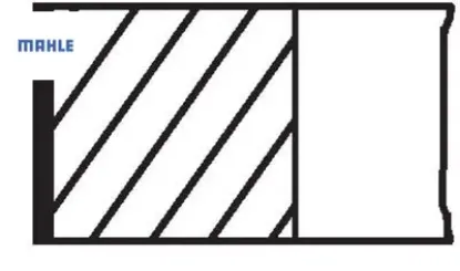 SEGMAN 75,00mm STD. 106-206-306 1.4 8V/TU3A resmi