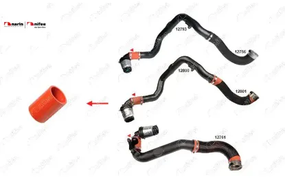 TURBO HORTUMU Küçük Silikon  MASTER III 2.3DCI 10- resmi