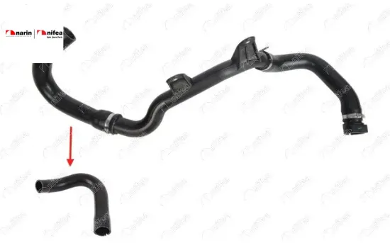 RADYATÖR GİRİŞ HORTUMU PLASTİK BORU HARİÇ JUMPER-DUCATO 2.2 HDi resmi
