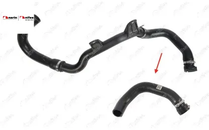 RADYATÖR GİRİŞ HORTUMU PLASTİK BORU HARİÇ JUMPER-DUCATO 2.2 HDi resmi