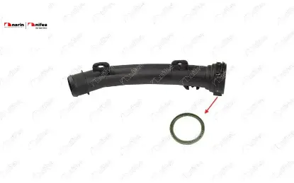 TURBO BORUSU CONTASI PLASTİK BORU HARİÇ OK İLE GÖSTERİLEN CONTA C3 C4 CORSA F 208 2008 308 1.2 13> resmi