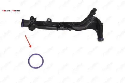 DEVİRDAİM BORUSU CONTASI 108-208-301-308-2008-C1-C3-C4 CACTUS-C-ELYSEE-DS3-CROSSLAND X-AYGO 1.2 resmi
