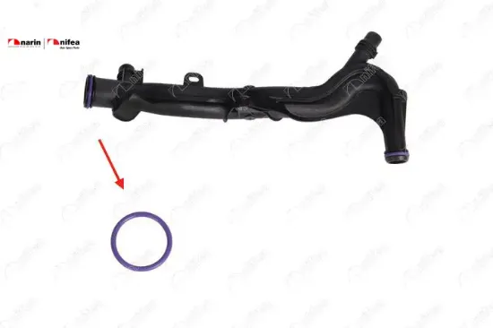 DEVİRDAİM BORUSU CONTASI 108-208-301-308-2008-C1-C3-C4 CACTUS-C-ELYSEE-DS3-CROSSLAND X-AYGO 1.2 resmi