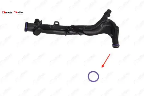 DEVİRDAİM BORUSU CONTASI 108-208-301-308-2008-C1-C3-C4 CACTUS-C-ELYSEE-DS3-CROSSLAND X-AYGO 1.2 resmi