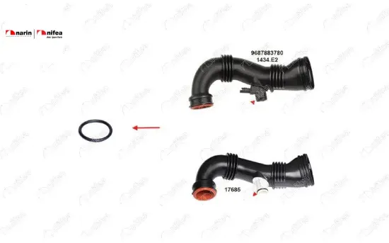 TURBO BORUSU CONTASI 24.00 x 3.00mm BERLİNGO C3 206 307 308 3008 EXPERT PARTNER 1.4 - 1.6 HDI 04>17 resmi