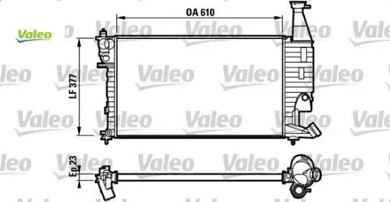 RADYATÖR PARTNER 96=-...02 1.4/1.9-BERLINGO AC+/13 resmi