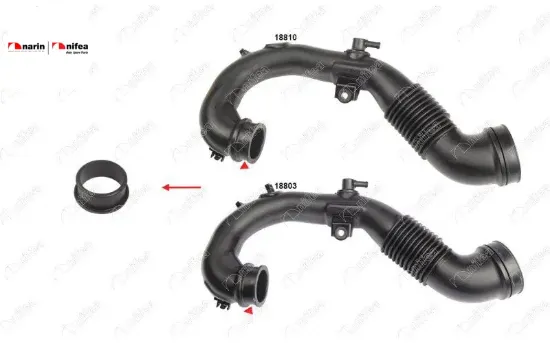 TURBO BORUSU CONTASI PLASTİK BORU HARİÇ C4 AIRCROSS LANCERVIII OUTLANDER III 4008 1.8 HDI 2.2 Dİ 10> resmi