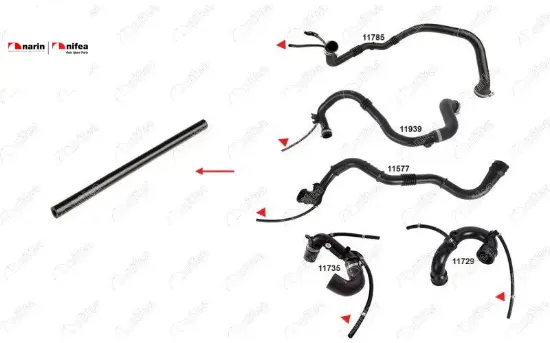 TURBO BORUSU HORTUMU  MEGANE II 1.5DCI resmi
