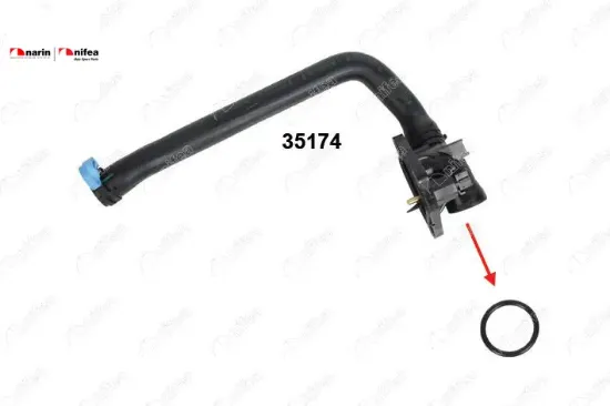 TERMOSTAT GÖVDE CONTASI 116İ-118İ-316İ N13B16 resmi