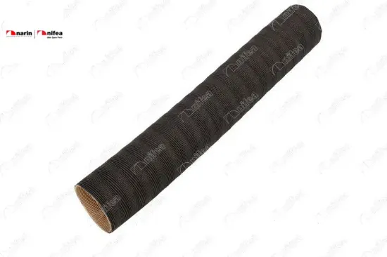 SİYAH KRAFT RADYATÖR ALT HORTUMU  50mmx33cm RENAULT 9 resmi