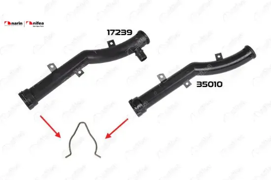 DEVİRDAİM BORUSU SEGMANI 207-208-308-2008-3008-508-5008-TEPEE-C3-C4-C5II-BERLINGOIII-C3/C4 PICASSO resmi