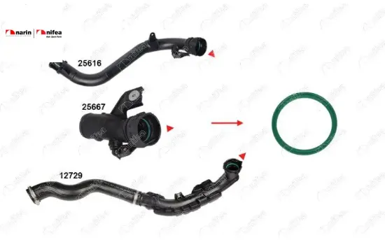TURBO BORUSU CONTASI  JUKE-QASHQAI 1.5DCI / EURO V resmi