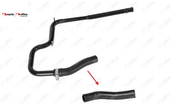 KALORİFER HORTUMU METAL BORU HARİÇ FOCUS I-TOURNEO CONNECT- TRANSIT CONNECT  1.8 TDCI resmi