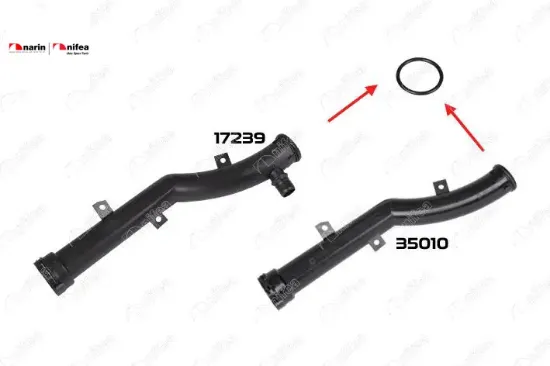 DEVİRDAİM BORU CONTASI 207-208-2008-308-3008-508-5008-PARTNER TEPE-C3-C4-DS3-DS4-MINI COOPER 1.4/16 resmi
