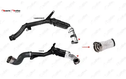 TURBO HORTUMU PLASTİK BORU HARİÇ DUSTER CLIO III LOGAN II SANDERO II 1.5DCI 10-18 resmi