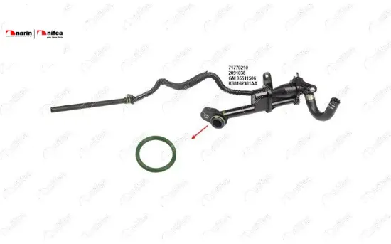 YAĞ BUHAR SEPERATÖR CONTASI GIULIETTA BRAVO II DOBLO GRANDE PUNTO LINEA COMBO 1.6 D 2.0 CRD 07>18 resmi