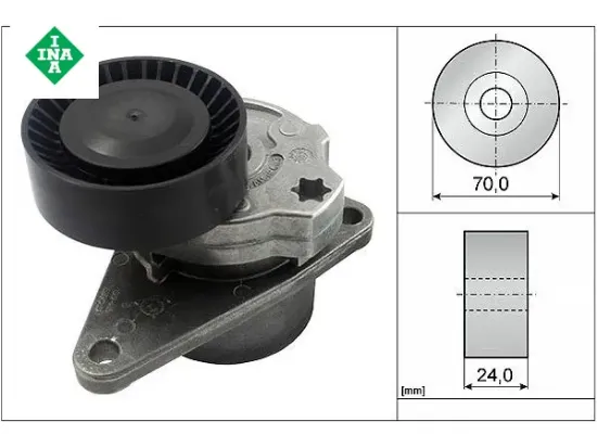 GERGİ RULMANI V KAYIŞI   S40-S60-S80-XC70-XC90 resmi