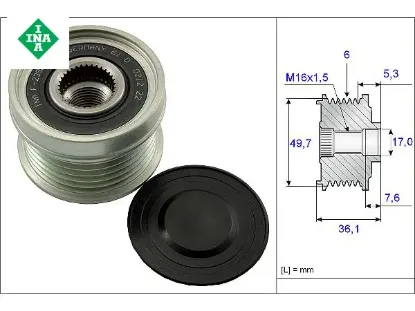 ALTERNATÖR RULMANI        SSANGYONG ACTYON-KYRON-REXTON 2.0XDI resmi