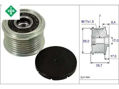 ALTERNATÖR RULMANI   NAVARA-PATHFINDER III-QASHQAI-ALASKAN-Q70-QX70 2.3-3.0DCI resmi