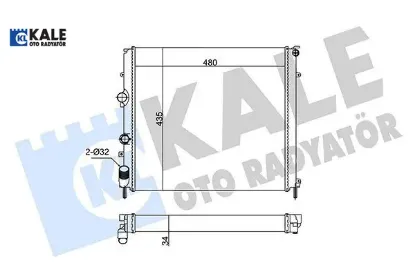 RADYATÖR KNG 97> 1.9D (KLİMASIZ+MEK) resmi