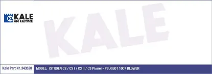 KALORİFER MOTORU 1007-C2-C3 II-C3 PLURIEL 1.4-.6HD resmi