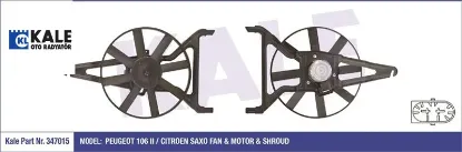 FAN MOTORU+DAVLUMBAZ 106 II-SAXO 1.4 8V -1.6 8V NA resmi