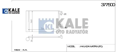 KLİMA RADYATÖRÜ 407-C5 YENİ KOD: 200ABC060 resmi