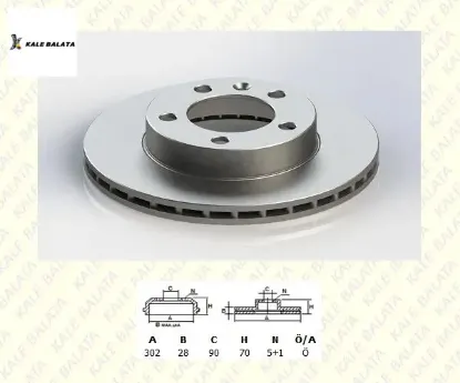 ÖN FREN DİSK AYNASI 302mm MASTER III 2.3DCI 10-> resmi