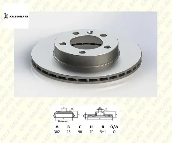 ÖN FREN DİSK AYNASI 302mm MASTER III 2.3DCI 10-> resmi
