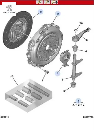 DEBRİYAJ BASKISI PLAKA BIPPER-FIORINO 1.3 resmi