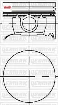 PISTON SEGMAN 050 FARKLI 8060MM MONDEO II ZH 18 16V ZETEC 103PS -113PS 95>99 resmi