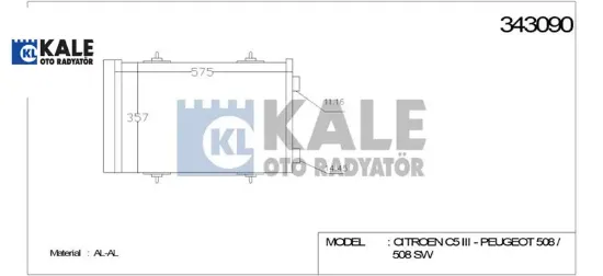 KLİMA RADYATÖRÜ C5 III – 508 DV6C-EP6LDT – EP6DT resmi